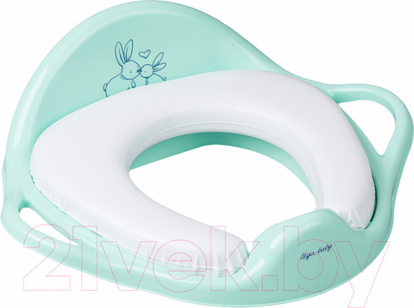 Изображение товара Детская накладка на унитаз Tega Кролики / KR-020-105 (мятный)