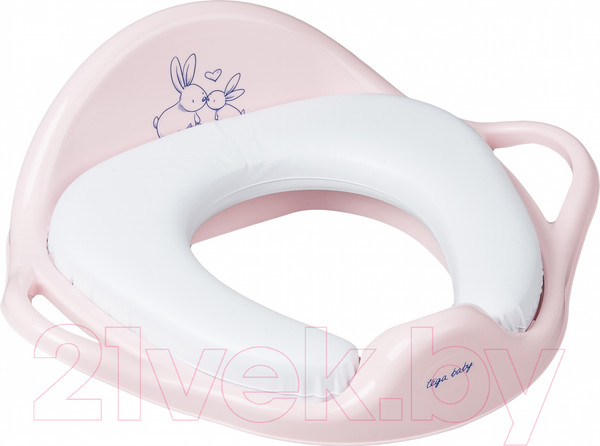 Изображение товара Детская накладка на унитаз Tega Кролики / KR-020-104 (розовый)