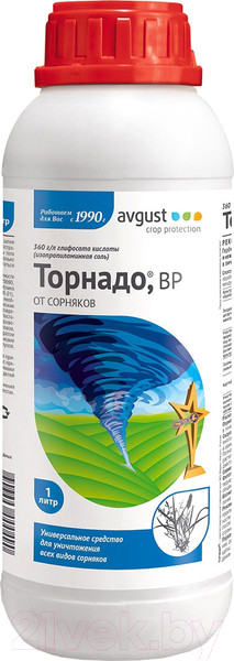 Изображение товара Гербицид No Brand Гербицид-Торнадо для уничтожения сорняков (1л)