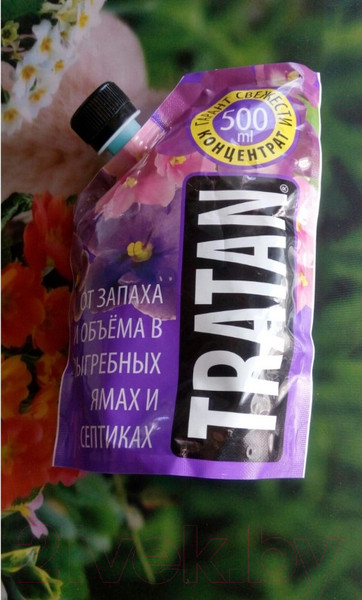 Изображение товара Биоактиватор No Brand Tratan от запаха и объема в выгребных ямах и септиках (0.5л)