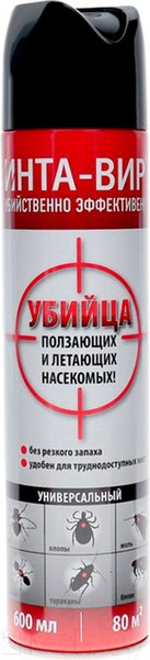 Изображение товара Аэрозоль от насекомых No Brand Инта-Вир универсальный (600мл)