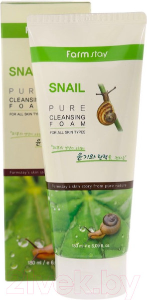 Изображение товара Пенка для умывания FarmStay Очищающая с муцином улитки (180мл)