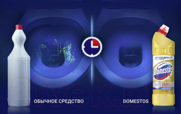 Изображение товара Чистящее средство для унитаза Domestos Ультраблеск (1л)