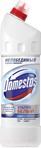 Изображение товара Чистящее средство для унитаза Domestos Ультрабелый (1л)