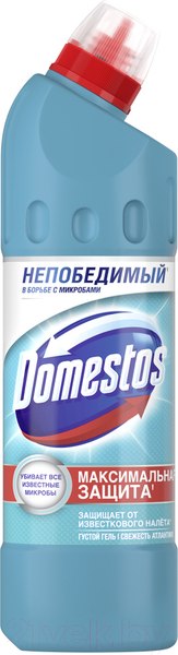 Изображение товара Универсальное чистящее средство Domestos Двойная сила. Свежесть Атлантики (500мл)