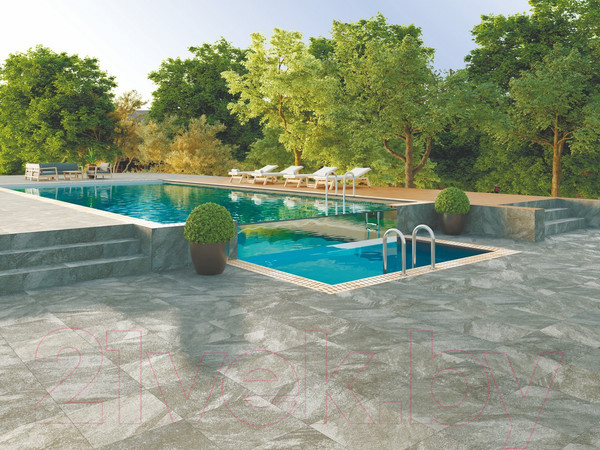 Изображение товара Плитка Kerranova Montana K-176/SR (600x600, темно-серый)