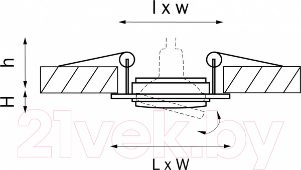 Изображение товара Точечный светильник Lightstar Singo 11621
