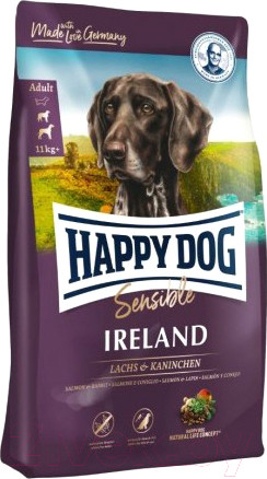 Изображение товара Сухой корм для собак Happy Dog Supreme Sensible Irland Lachs&Kaninchen (4кг)