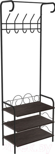 Изображение товара Секция в прихожую Sheffilton M-306 (черный муар/венге)