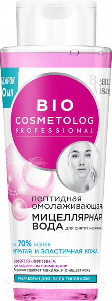 Изображение товара Мицеллярная вода Fito Косметик Bio Cosmetolog Пептидная омолаживающая (260мл)