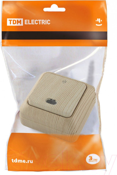 Изображение товара Выключатель TDM Ладога SQ1801-0048 (сосна)