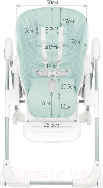Изображение товара Вкладыш в стульчик для кормления Roxy-Kids RCL-013M (ментоловый)