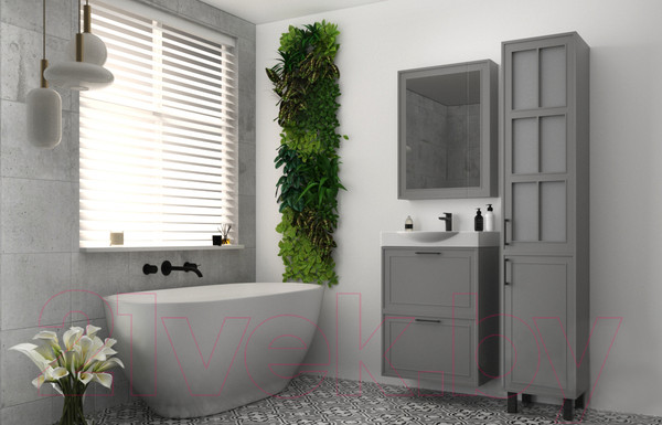 Изображение товара Шкаф с зеркалом для ванной Garda Stella-6/R (65) M