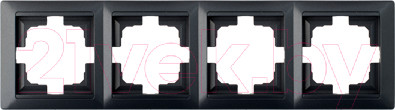 Изображение товара Рамка для выключателей и розеток Bylectrica Стиль Юлиг 735212.217 (графит)