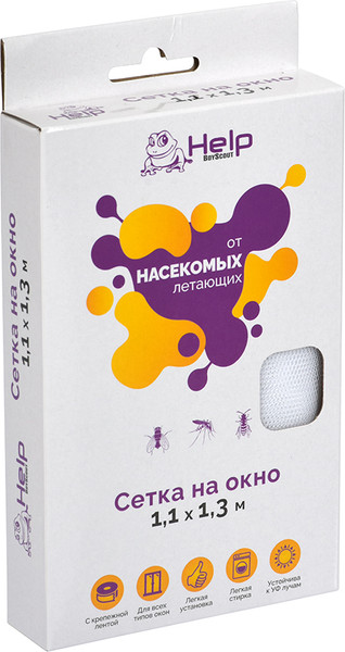 Изображение товара Москитная сетка на окно Help 80001