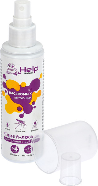 Изображение товара Спрей от насекомых Help Ultra от комаров мошек клещей слепней / 80511 (125мл)