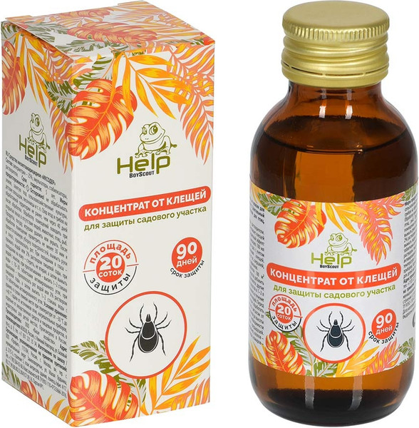 Изображение товара Концентрат от насекомых Help 80226 от клещей (100мл)