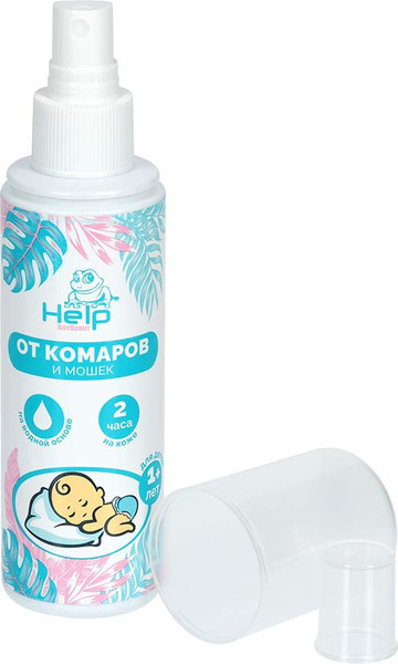 Изображение товара Спрей от насекомых Help От комаров и мошек / 80522 (125мл)
