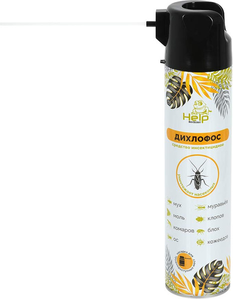Изображение товара Аэрозоль от насекомых Help Инсектицидный / 80279 (600мл)