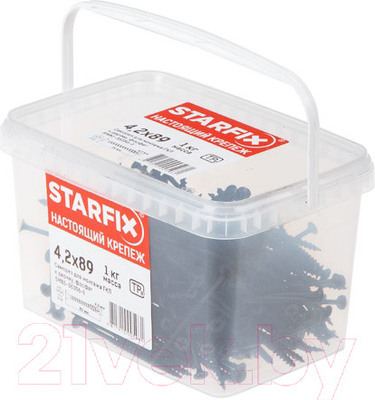 Изображение товара Саморез Starfix Для монтажа ГКЛ к металлу 3.5x41 / SMB1-96523-2 (2кг, фосфат)