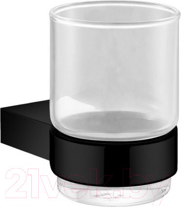 Изображение товара Стакан для зубной щетки и пасты Aquanet 5684MB (черный матовый)