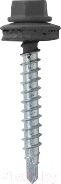 Изображение товара Саморез Starfix Кровельный по дереву 4.8x35 шайба с прокл. PT1 / SMC2-32709-200 (200шт, оцинкованный, RAL 7004 сигнальный серый)