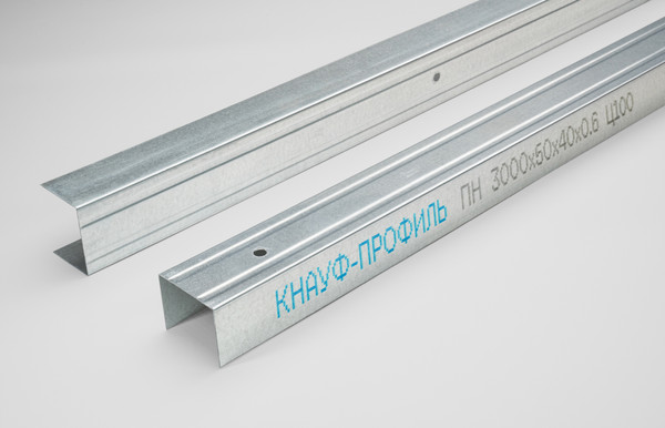 Изображение товара Профили для гипсокартона Knauf ПН 50x40x0.60 (8/160) / 100629 (1шт, 3м)