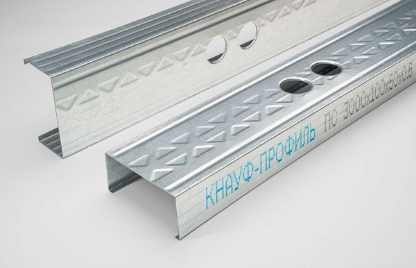 Изображение товара Профили для гипсокартона Knauf ПС 100x50x0.60 (8/64) / 100641 (1шт, 3м)