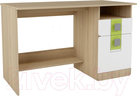 Изображение товара Письменный стол Аквилон Стиль №17 (туя светлая/лайм)
