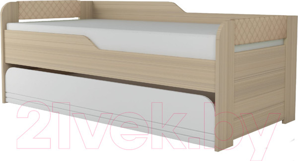 Изображение товара Двухъярусная выдвижная кровать Аквилон Стиль №900.1 (туя светлая/кофе с молоком)