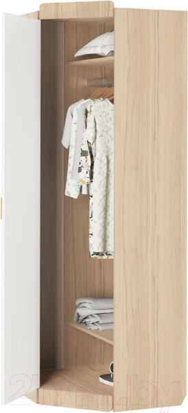 Изображение товара Шкаф Аквилон Кот №3 (туя светлая/белый)