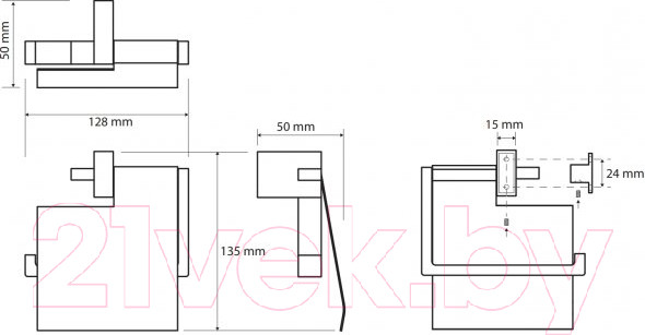 Изображение товара Держатель для туалетной бумаги Bemeta 145812012