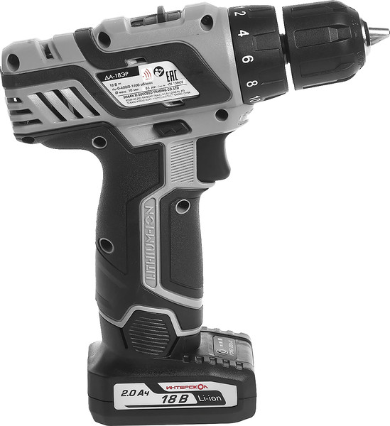 Изображение товара Аккумуляторная дрель-шуруповерт Интерскол ДА-18ЭР (436.2.2.20)