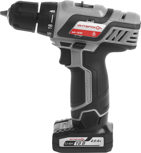 Изображение товара Аккумуляторная дрель-шуруповерт Интерскол ДА-18ЭР (436.2.2.20)