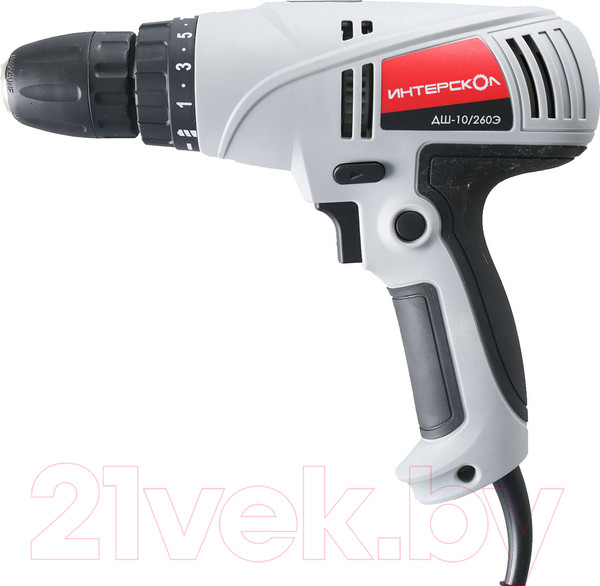 Изображение товара Дрель-шуруповерт Интерскол ДШ-10/260Э (210.1.1.00)