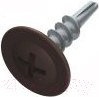 Изображение товара Саморез Starfix Со сверлом 4.2x16 прессшайба / SMC1-28892-500 (500шт, оцинкованный, RAL 8017 шоколадно-коричневый)