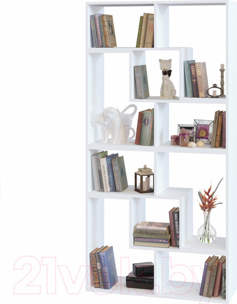 Изображение товара Стеллаж Сокол-Мебель Из 4 модулей (белый)