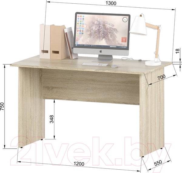 Изображение товара Письменный стол Славянская столица С-1-13 (дуб сонома)