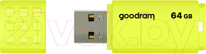 Изображение товара USB flash накопитель Goodram UME2 64GB Yellow (UME2-0640Y0R11)