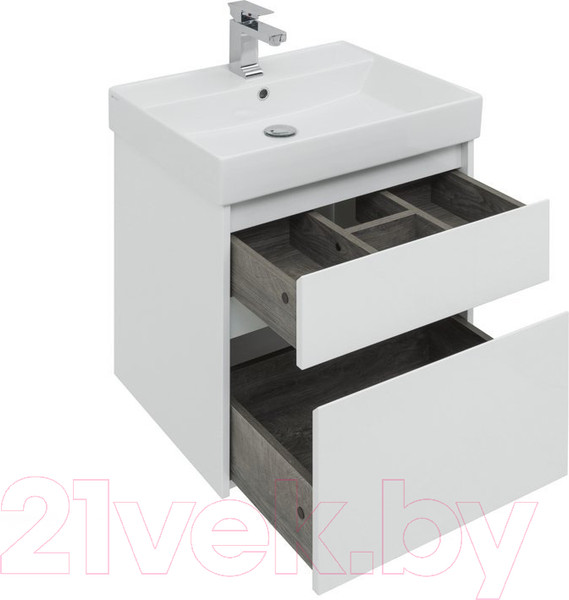 Изображение товара Тумба под умывальник Aquanet Nova Lite 60 / 242575 (с 2 ящиками)