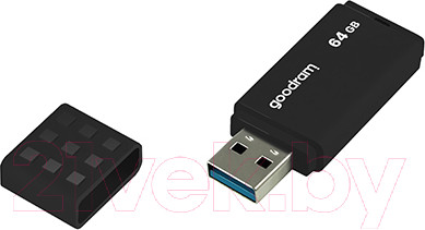 Изображение товара USB flash накопитель Goodram UME3 64GB Black (UME3-0640K0R11)