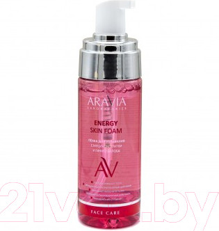 Изображение товара Пенка для умывания Aravia Laboratories Energy Skin Foam с муцином улитки и гинкго билоба (150мл)