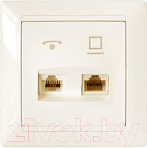 Изображение товара Розетка Bylectrica Стиль ТРК-003 (бежевый)