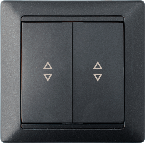 Изображение товара Выключатель Bylectrica Стиль С(6+6) 10-847 (графит)