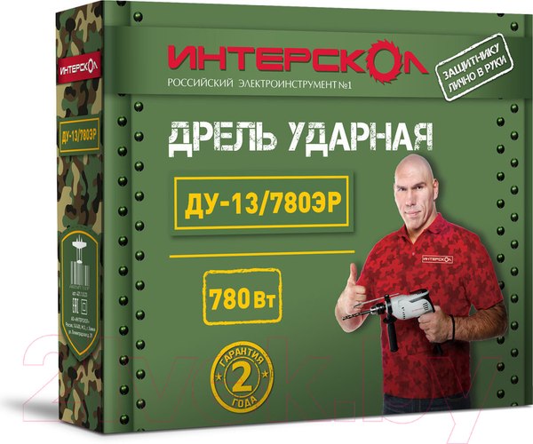Изображение товара Дрель Интерскол ДУ-13/780ЭР (421.1.0.00)