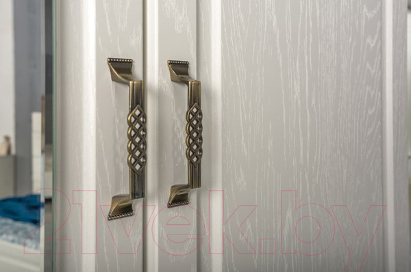 Изображение товара Шкаф Mobi Ливерпуль 08.45 (белый/ясень ваниль НМ-1012-100 ПВХ)