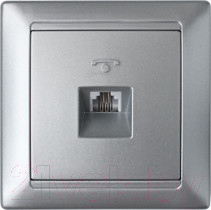 Изображение товара Розетка Bylectrica Стиль ТР4-034 (серебристый)