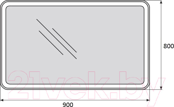 Изображение товара Зеркало BelBagno SPC-MAR-900-800-LED-TCH