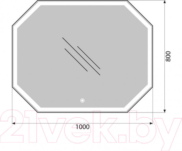 Изображение товара Зеркало BelBagno SPC-OTT-1000-800-LED-TCH