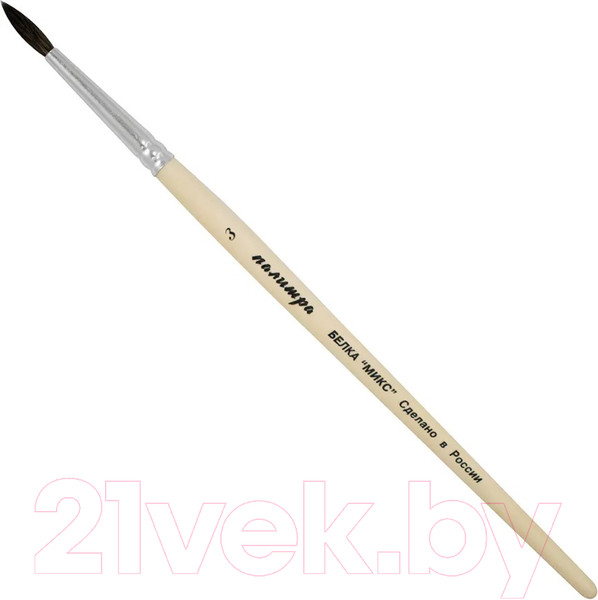 Изображение товара Кисть для рисования ПАЛИТРА Белка 3 / ЖА1-03.00Б